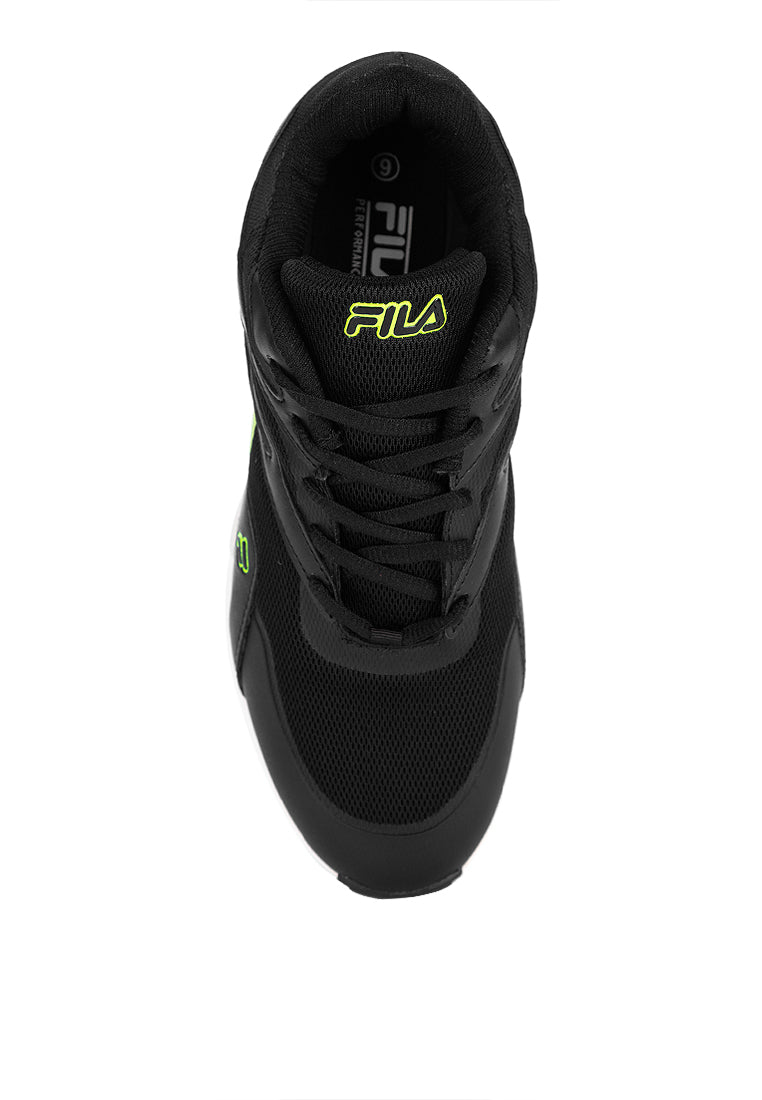 fila flow ii black sneakers