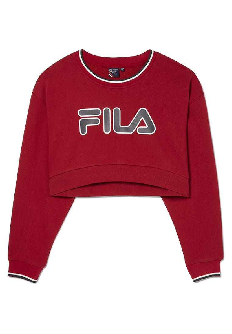 Fila Women's Heritage Crop Pullover Tops